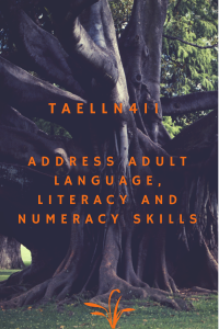 TAELLN411 - Address adult language, literacy and numeracy skills